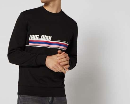 This Way Striped Graphic Sweatshirt - ONLY £20!