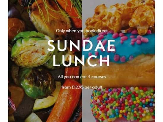 SUNDAE LUNCH! 4-Courses from only £12.95 per adult!