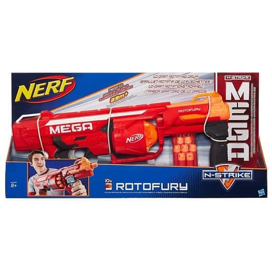 This NERF N-Strike Mega Series Roto Fury Blaster is only £34.99