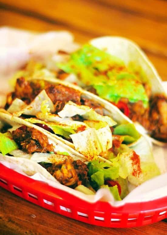 These are our tacos, we made these in store. Come grab some authentic Mexican food!