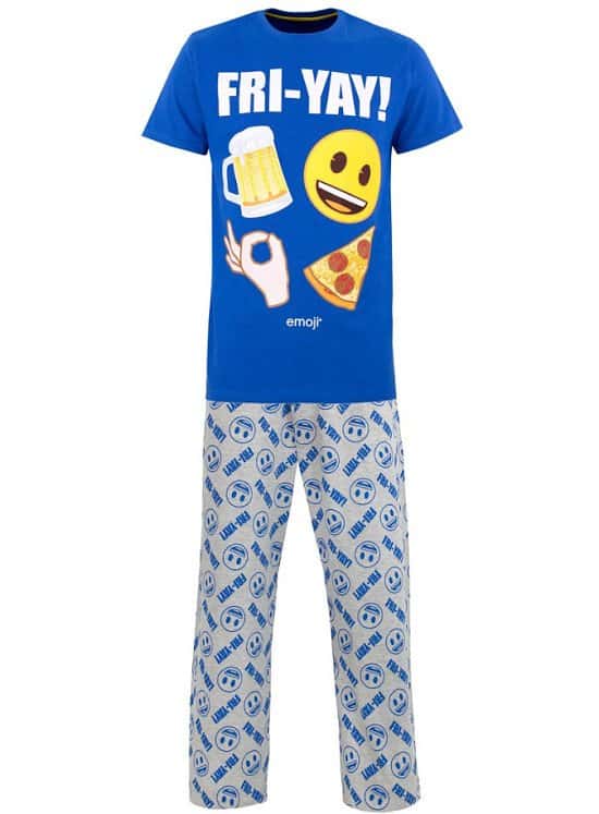 SAVE 58 on these Mens FRI YAY Emoji Pyjamas Character Deal