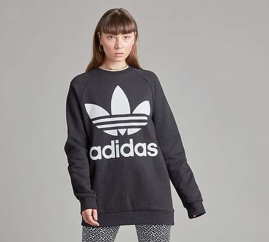 SAVE £18 - adidas Originals Womens Trefoil Oversize Sweatshirt!