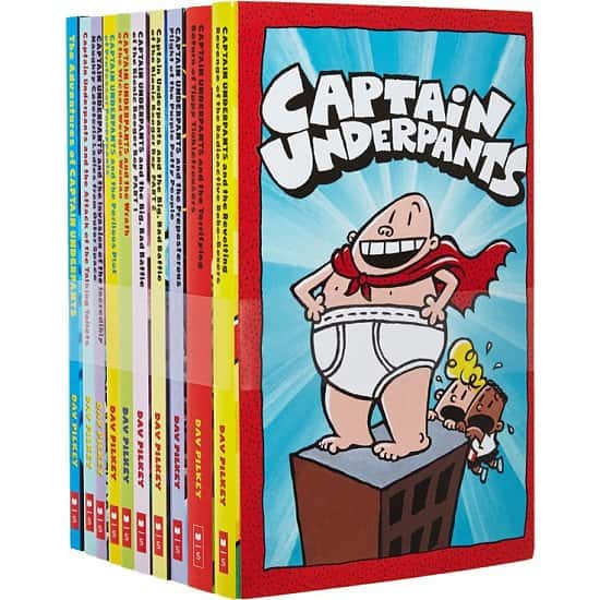 SAVE 79% on Captain Underpants Box Set of 10 Books!