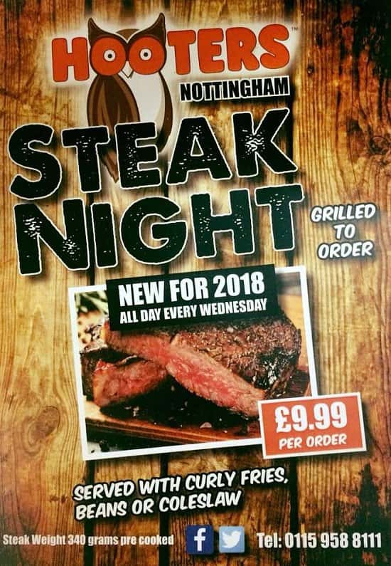 Steak Night- £9.99 per order.