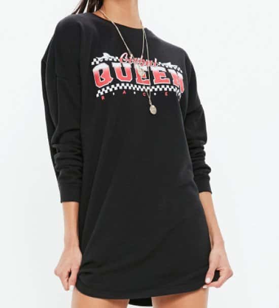Black Global Queen Sweater Dress ONLY £10!