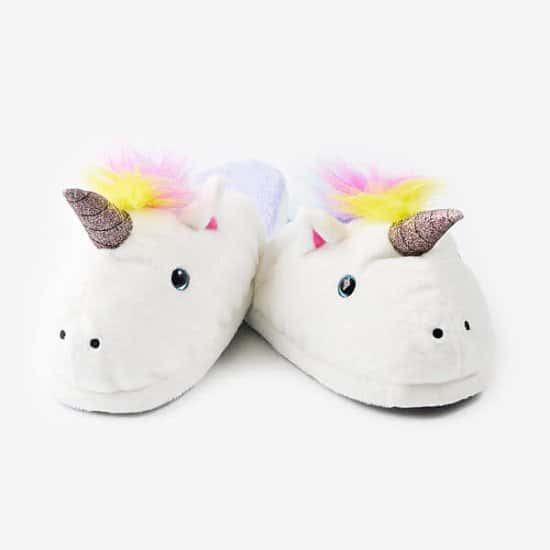 SAVE 40% on these Unicorn Slippers!