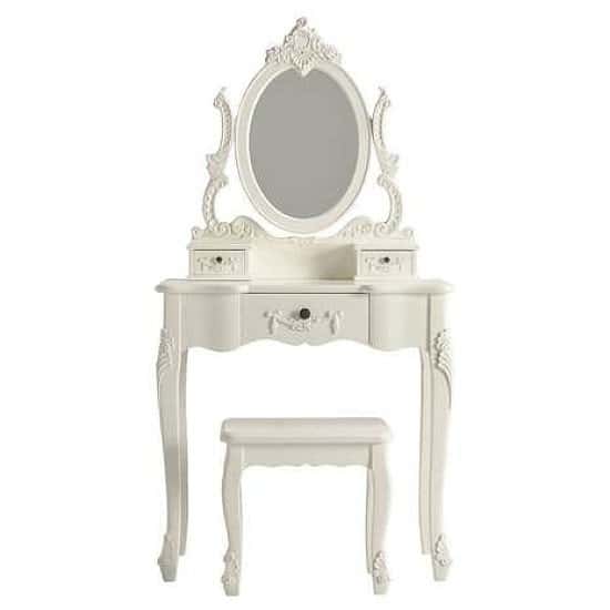 EXCLUSIVE - Toulouse White Dressing Table Set - £189