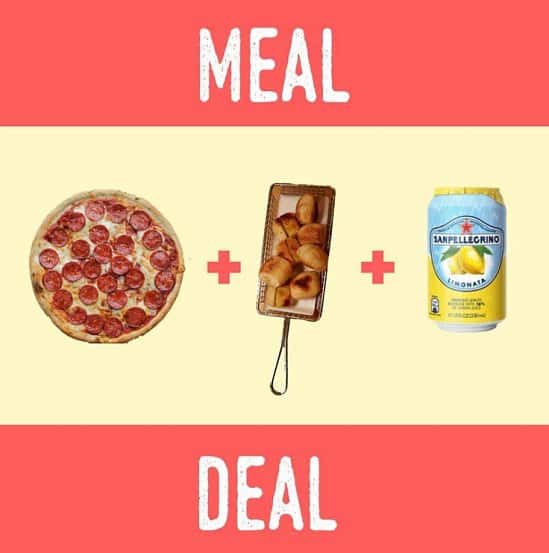 Craving Pizza but on a budget? Grab our meal deal for less than £10.00!