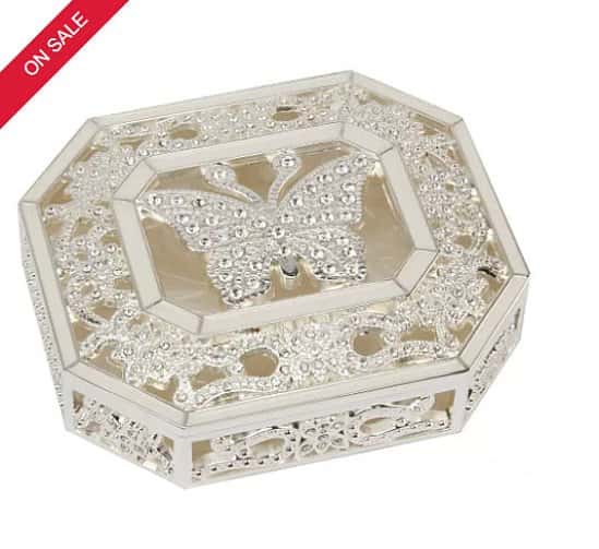 SAVE 24% on this Special Memories Butterfly Trinket Box!