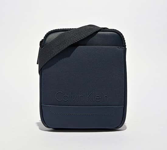 Calvin Klein Mini Flat Crossover Bag in Navy - 40% OFF!