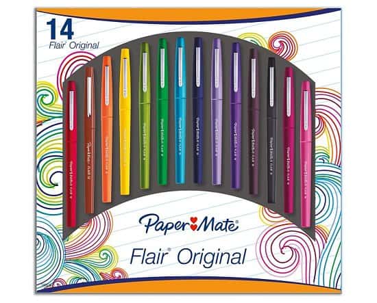 SAVE £10 on Papermate Flair Fibre Tip Pens (Pack of 14)!