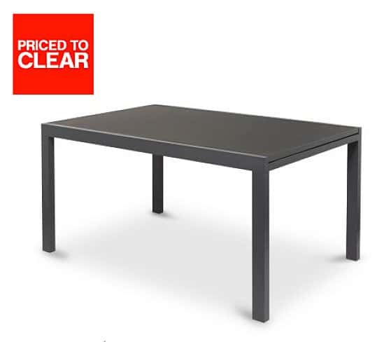 SAVE 1/3 on SUMATRA METAL 4 SEATER EXTENDABLE DINING TABLE!