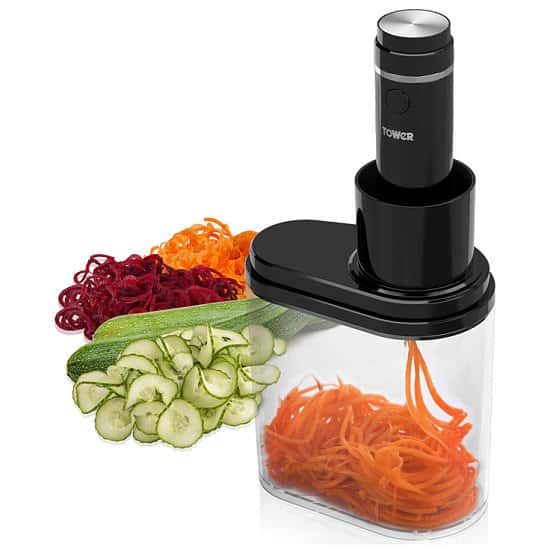 SAVE OVER 50% on this Tower Electric Spiralizer!