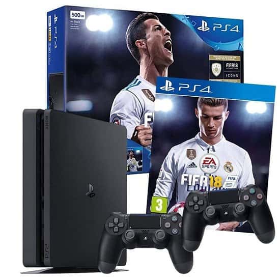 PlayStation 4 500GB with Extra Controller and FIFA 18 - ONLY £319.99!