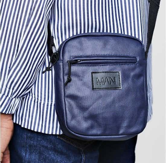 Waxed Canvas MAN Emboss Messenger Bag - SAVE 60%