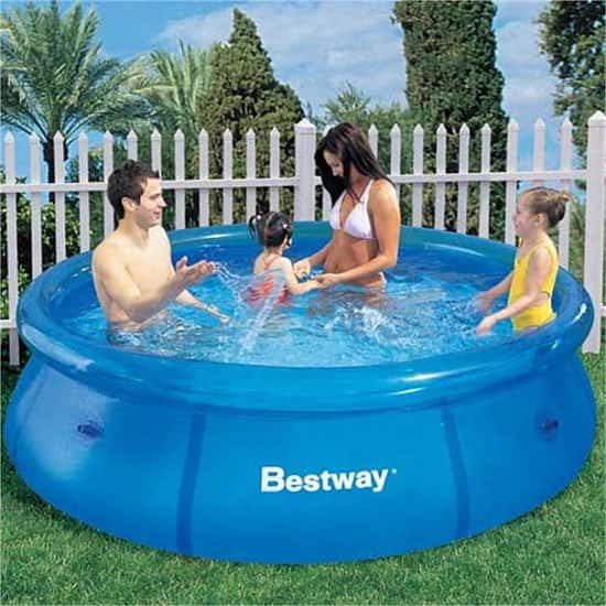FUN IN THE SUN! Clear Fast Set 8ft Pool - ONLY £34.99!