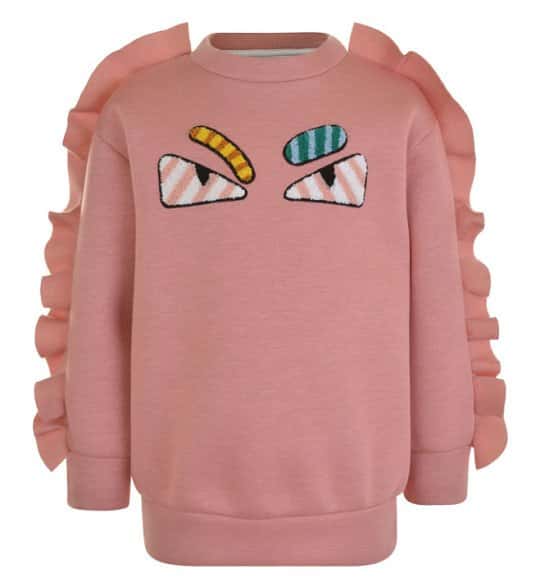 SAVE OVER 50% on FENDI Children Girls Monster Eyes Sweatshirt!