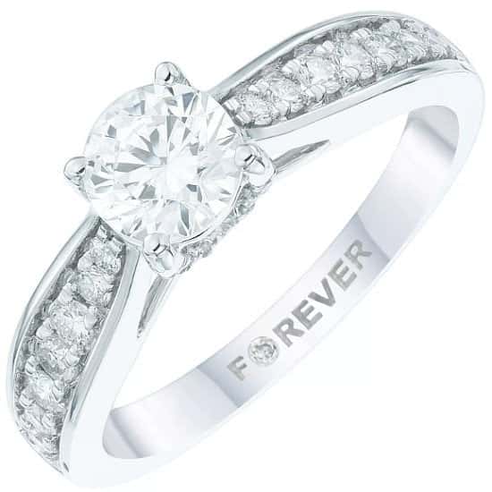 SAVE £2500 on this 18ct White Gold 1ct Forever Diamond Ring!