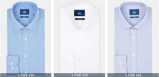 3 Men's Shirts for £60 - SAVE up to £37!