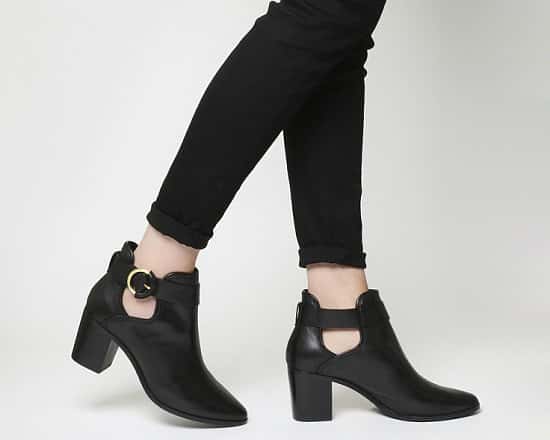 SAVE OVER £60 on these Ted Baker Sybell Strap Black Leather Boots!