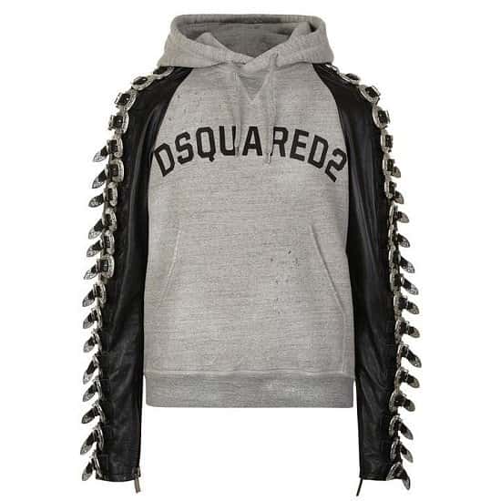 1/3 OFF this DSQUARED2 Buckle Logo Hooded Sweatshirt - SAVE OVER £1000!!!