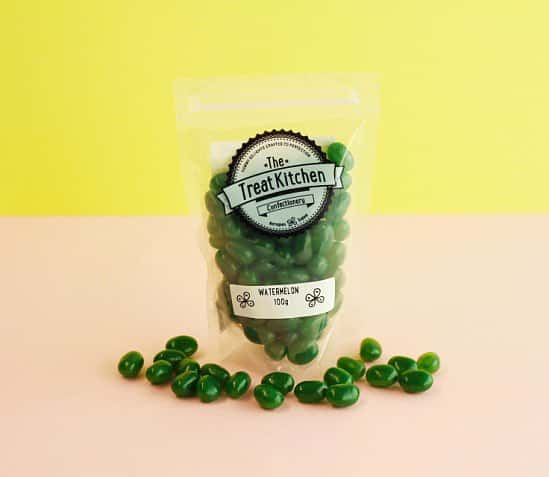 Try our Gourmet Jelly Beans range - Watermelon Flavoured Jelly Beans pouch £2.95!