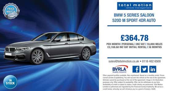 BMW 5 Series 520d M Sport 4dr Auto | £364.78 (incl. VAT) p/m!