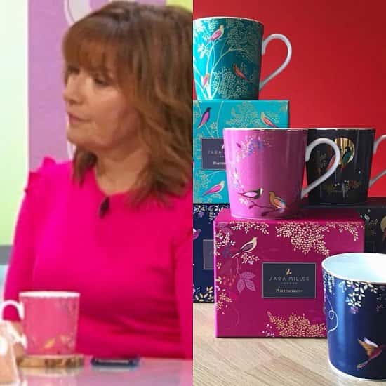 Spotted on The Lorraine Kelly show! Our beautiful Pink Portmeirion China Mug!