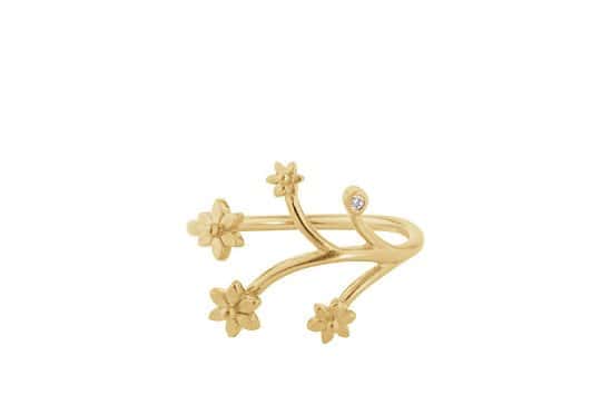The Flower ring is just £54.00 and comes in silver and gold!