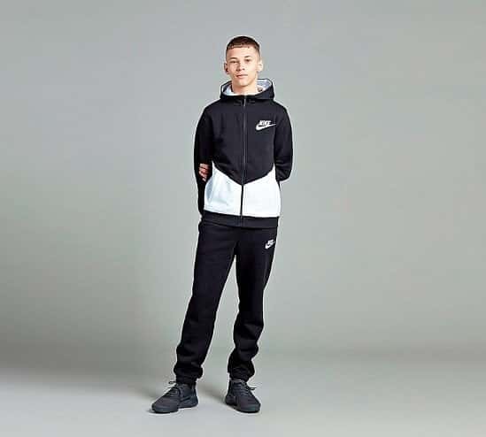 SAVE 27% on this Nike Junior Core Tracksuit in Black / White!