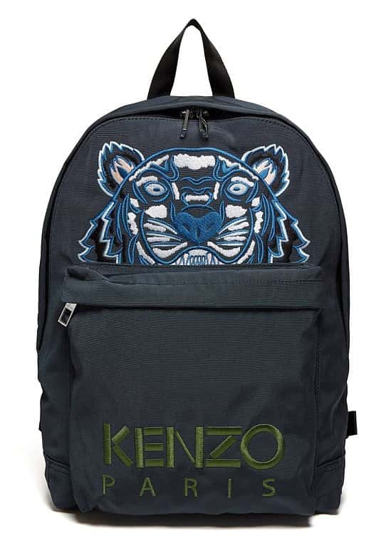 SAVE £53.00 - Kenzo SS18 Large Tiger Canvas Backpack in Grey!