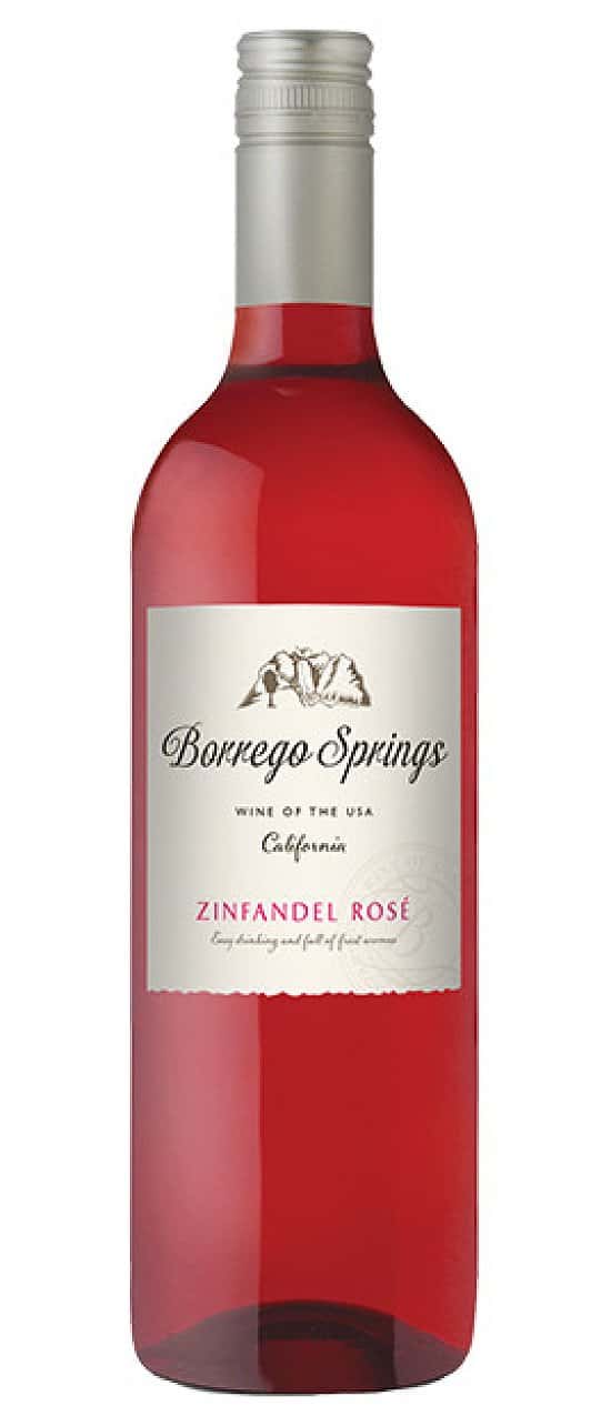 Borrego Springs Zinfandel Rosé, California ONLY £7.95 each!