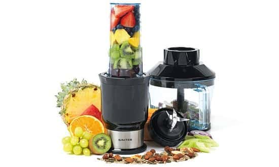 75% OFF this Salter 2 In 1 Nutri Slim Blender and Chopper!