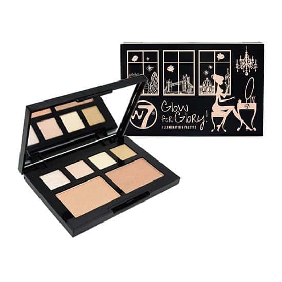 SAVE OVER 40% on this W7 Glow for Glory Pallette!