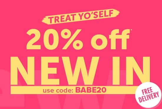 Get 20% OFF New In!