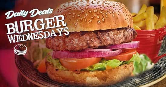 It's Burger Wednesday - Grab your self a yummy deal for just £3.75!