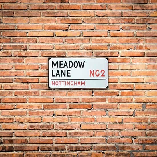Take a look at all of our wall art online - Including this Nottingham Football Street Sign just £12!