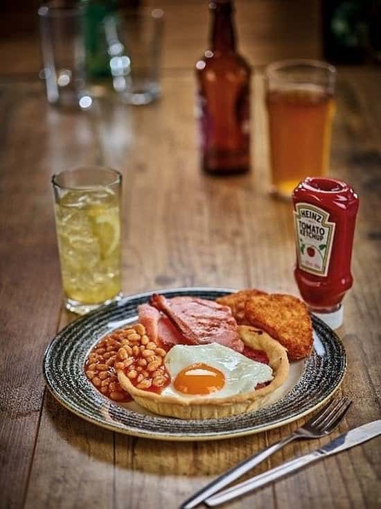 Brekkie served everyday until noon - Including the Traditional Breakfast for just £2.95!