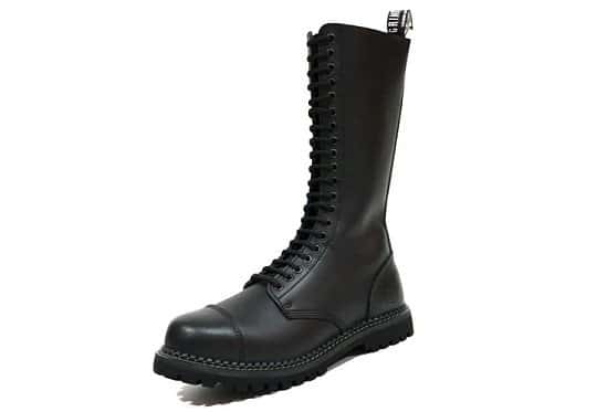 King Grinders Men's Black Leather Boots