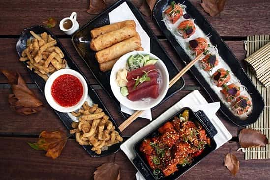 SAVE 44% on this 8 Dish Sharing Menu with a Glass of Bubbly for 2 at Inamo - London!
