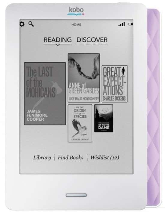 OVER 60% OFF - Kobo Touch Lilac eReader!