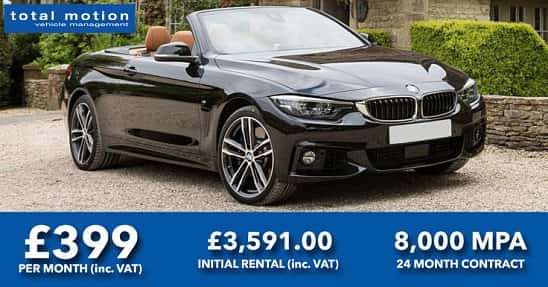 BMW 4 Series 420i Convertible M Sport 2dr Auto - Summer Special Leasing Offer!
