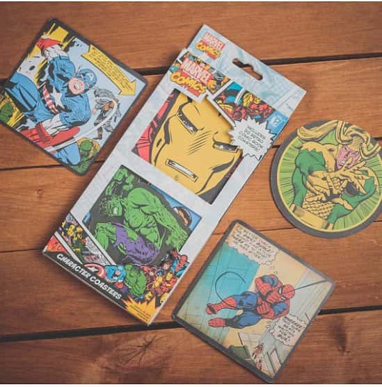 1/2 PRICE - 20 Marvel Comics Character Coasters, NOW £2.99!