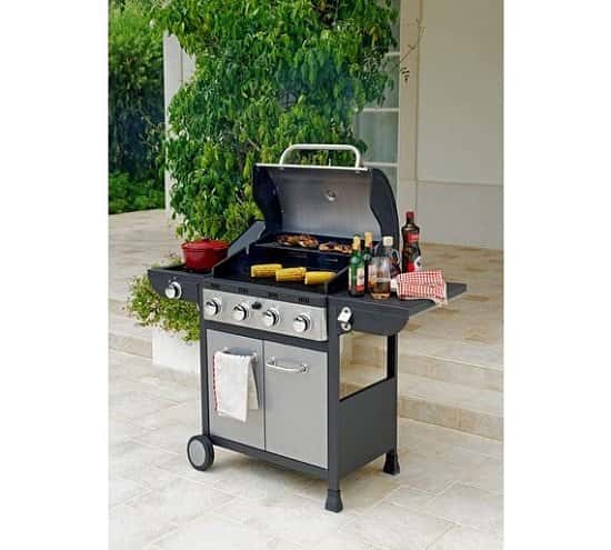 SAVE 35% on this Deluxe 4 Burner Gas BBQ with Cover!