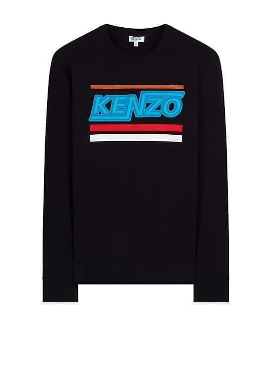 SAVE £53.00 - Kenzo SS18 'Hyper KENZO' Crew Neck Sweatshirt in Black!