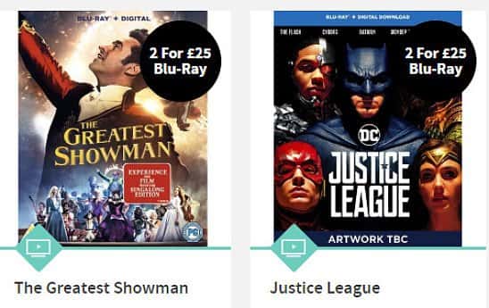 Blu-Ray 2 FOR £25 - SAVE UP TO 17%!