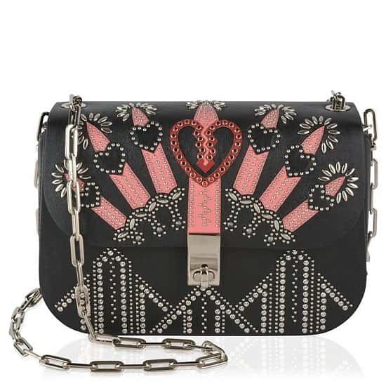 SAVE £645 on this VALENTINO Love Blade Embroidered Chain Bag!