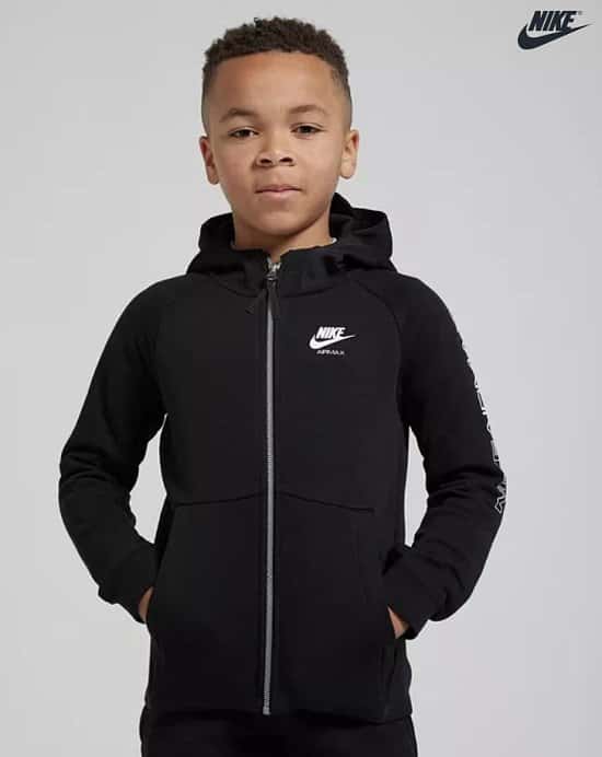 SAVE OVER 35% on this Nike Air Max Full Zip Hoodie Junior!