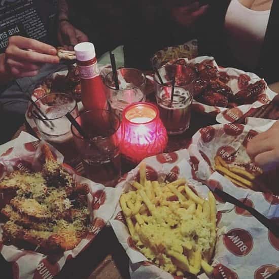 Bunk Holiday blues? No problem! Half price Wings before 10pm!