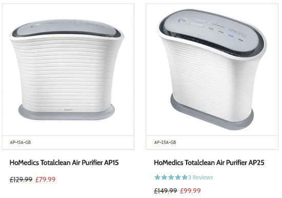 HoMedics Totalclean Air Purifier Sale - SAVE up to 1/3!